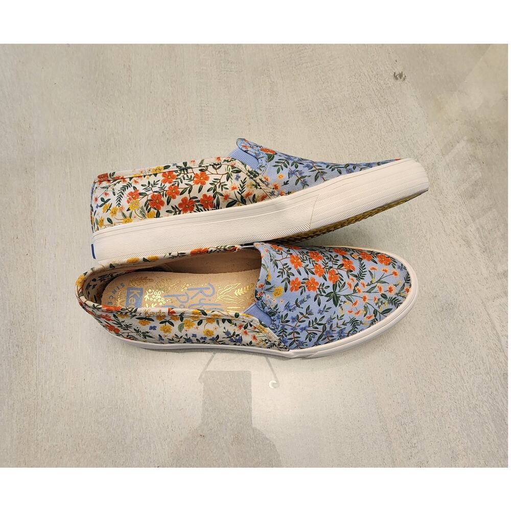Keds x Rifle Paper Co Sneakers Slip on Floral SZ 7.5 Women's